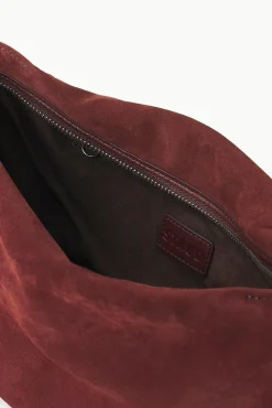 Shoulder<STAUD VIVI SHOULDER BAG  MAHOGANY SUEDE MAHOGANYSUEDE