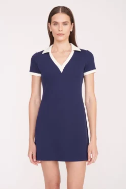 STAUD Court|Dresses<STAUD VOLLEY DRESS  NAVY IVORY NAVYIVORY