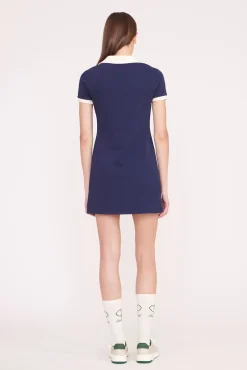 STAUD Court|Dresses<STAUD VOLLEY DRESS  NAVY IVORY NAVYIVORY