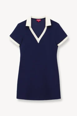STAUD Court|Dresses<STAUD VOLLEY DRESS  NAVY IVORY NAVYIVORY