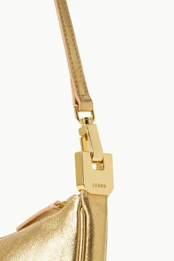 Crossbody<STAUD WALKER CROSSBODY BAG GOLD