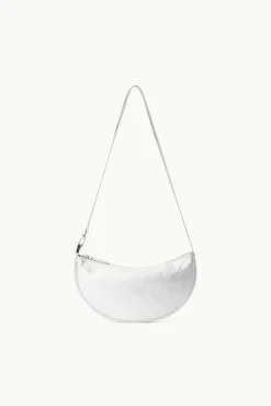 Crossbody<STAUD WALKER CROSSBODY BAG   SILVER