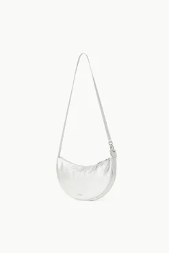 Crossbody<STAUD WALKER CROSSBODY BAG   SILVER