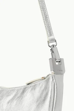Crossbody<STAUD WALKER CROSSBODY BAG   SILVER