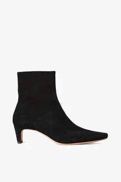 Boots|The Boot Shop<STAUD WALLY ANKLE BOOT  BLACK SUEDE BLACKSUEDE