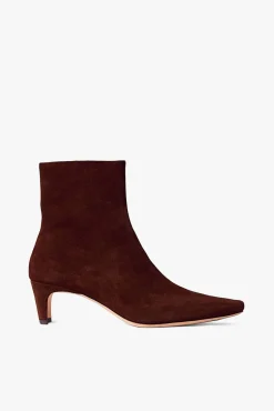 Boots|The Boot Shop<STAUD WALLY ANKLE BOOT  MAHOGANY SUEDE MAHOGANYSUEDE