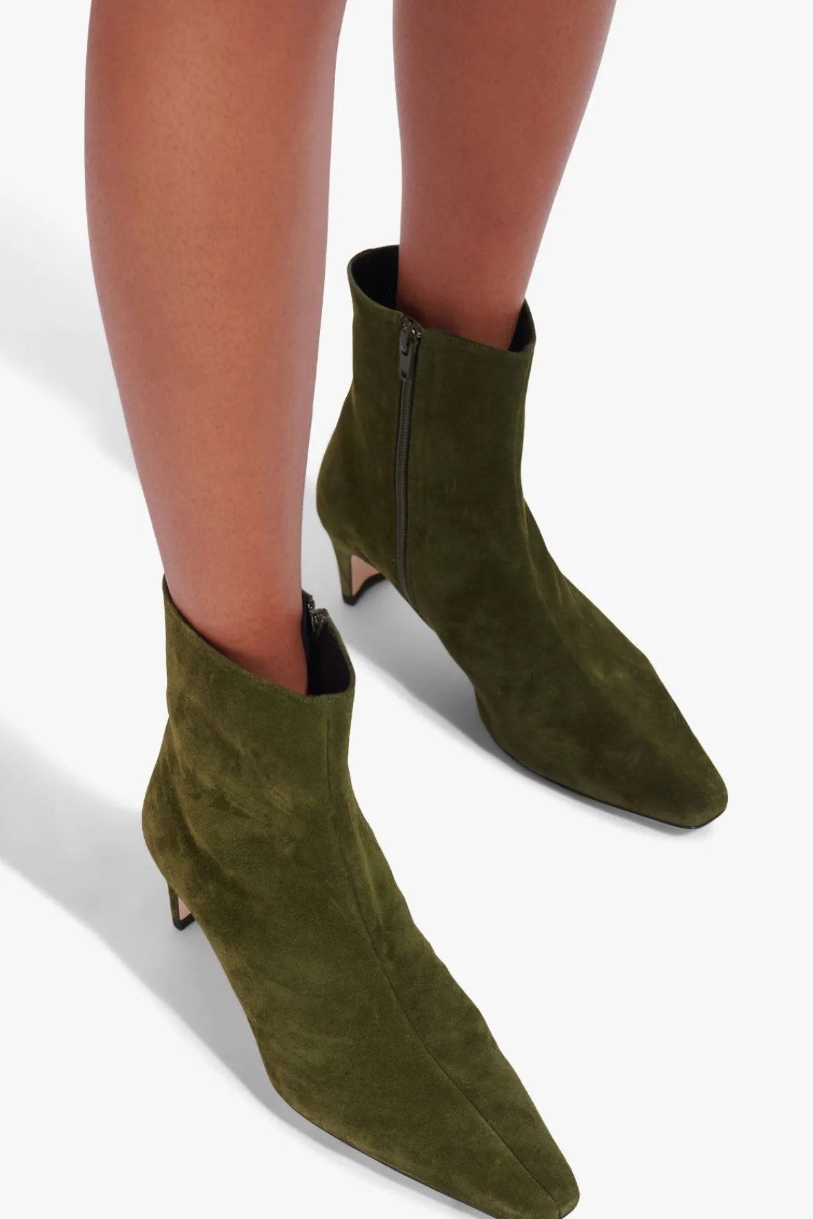 Boots|The Boot Shop<STAUD WALLY ANKLE BOOT SUEDE OLIVE