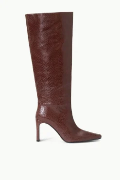 The Boot Shop|Boots<STAUD WALLY HIGH HEEL BOOT MAHOGANY