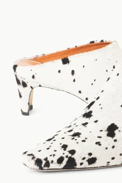 Mules & Flats|STAUD + Wrangler<STAUD WALLY MULE  BLACK & WHITE HAIRCALF BLACK&WHITEHAIRCALF