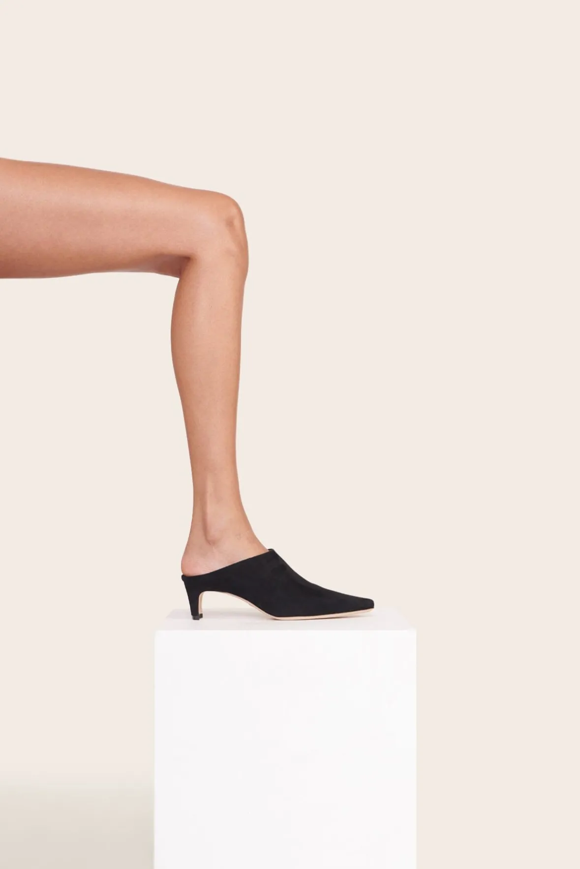 The Boot Shop|Mules & Flats<STAUD WALLY MULE BLACK SUEDE BLACKSUEDE
