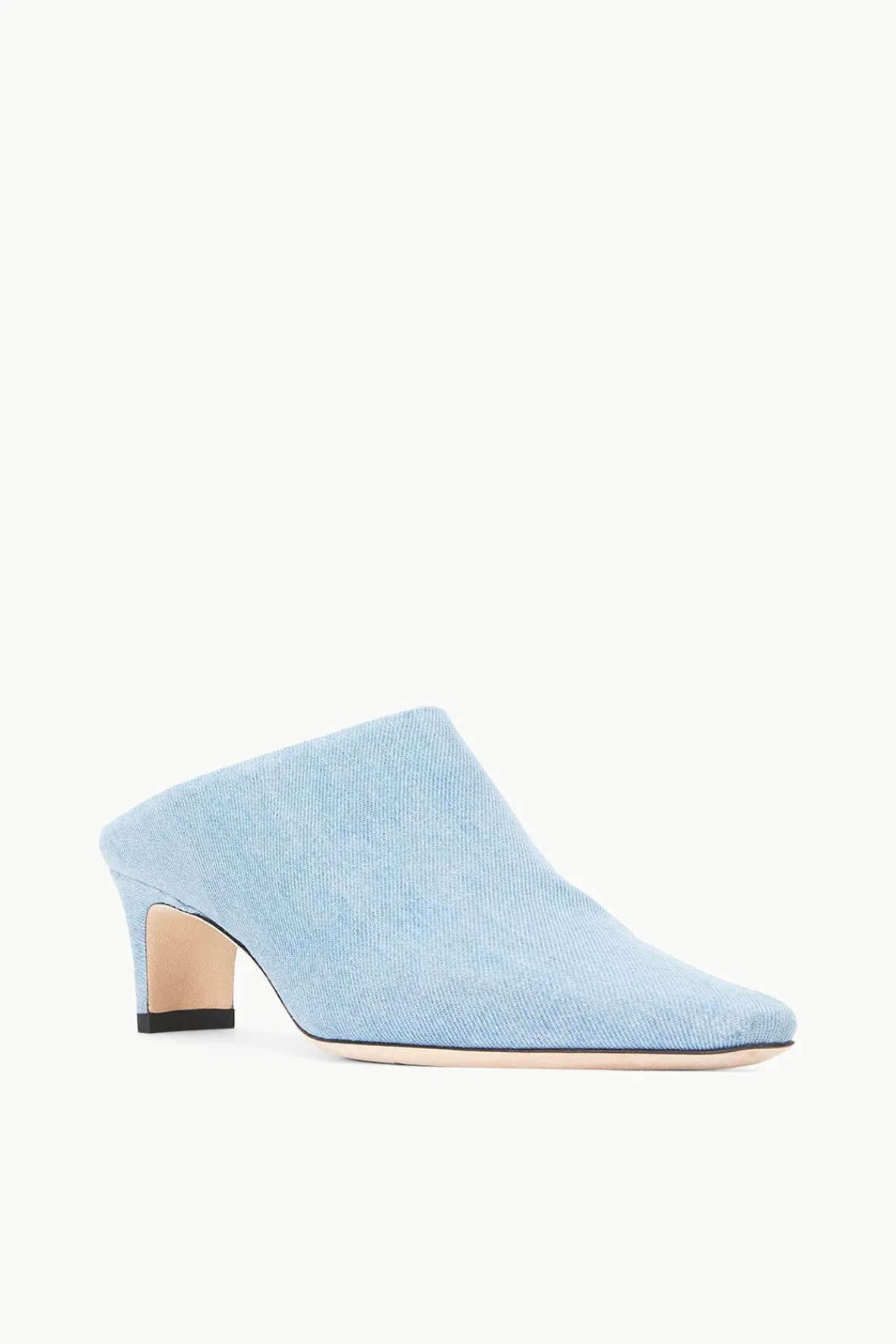STAUD + Wrangler<STAUD WALLY MULE DENIM BLUE DENIMBLUE