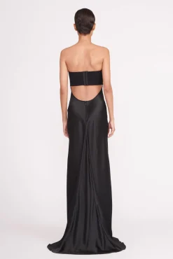 Dresses<STAUD WAYFARING DRESS BLACK