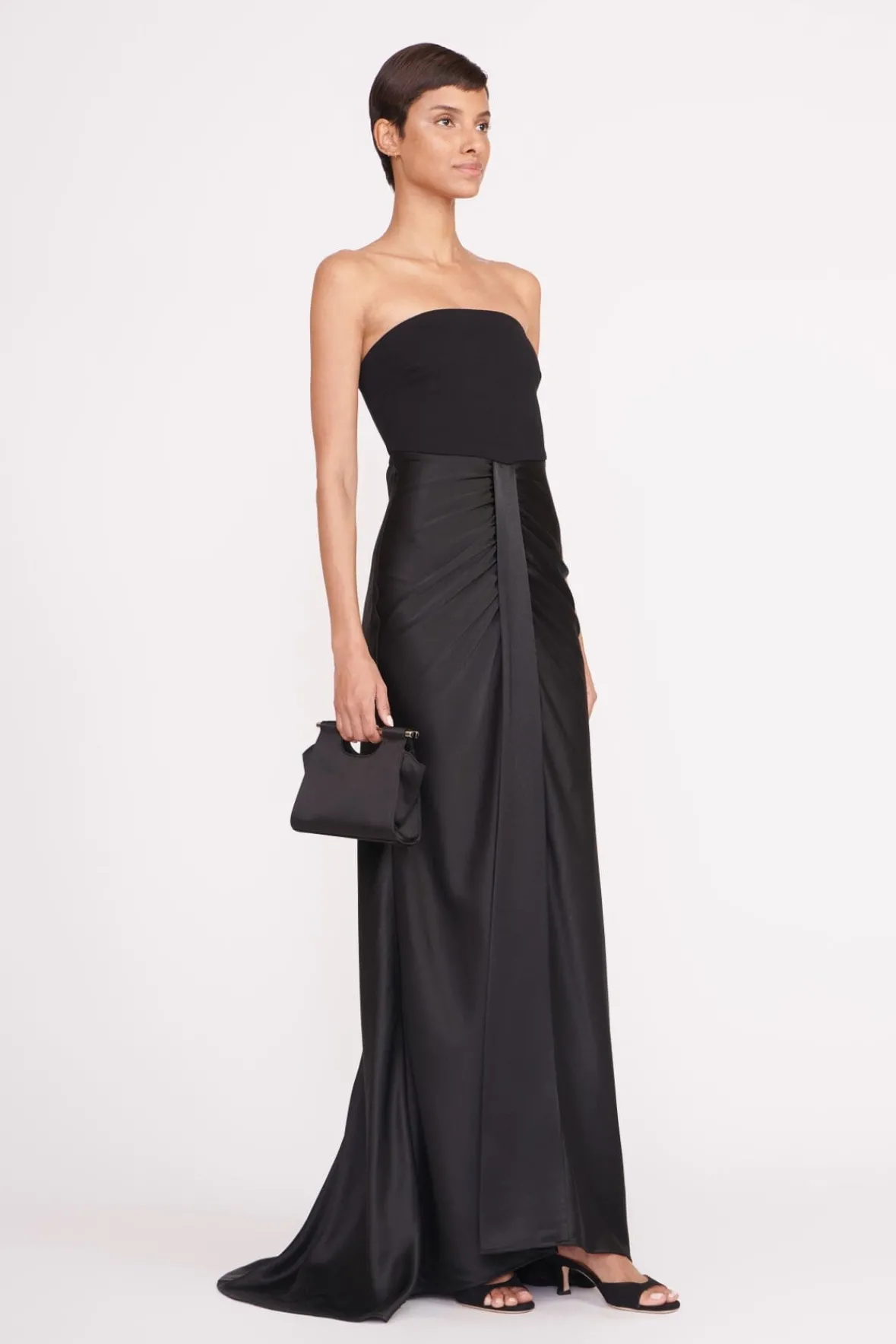 Dresses<STAUD WAYFARING DRESS BLACK