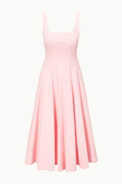 The Wells Dress|Dresses<STAUD WELLS DRESS PEARL PINK PEARLPINK
