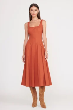 Poplin Shop<STAUD WELLS DRESS SPICE