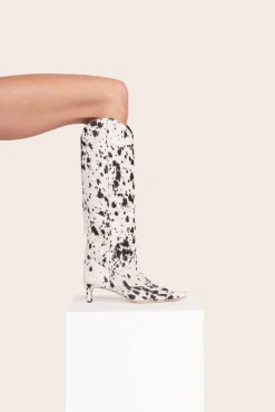 The Boot Shop|Boots<STAUD WESTERN WALLY BOOT  BLACK & WHITE HAIRCALF BLACK&WHITEHAIRCALF