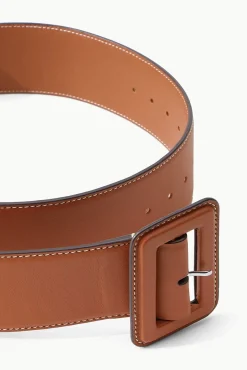 Belts<STAUD WIDE WAIST BELT   TAN