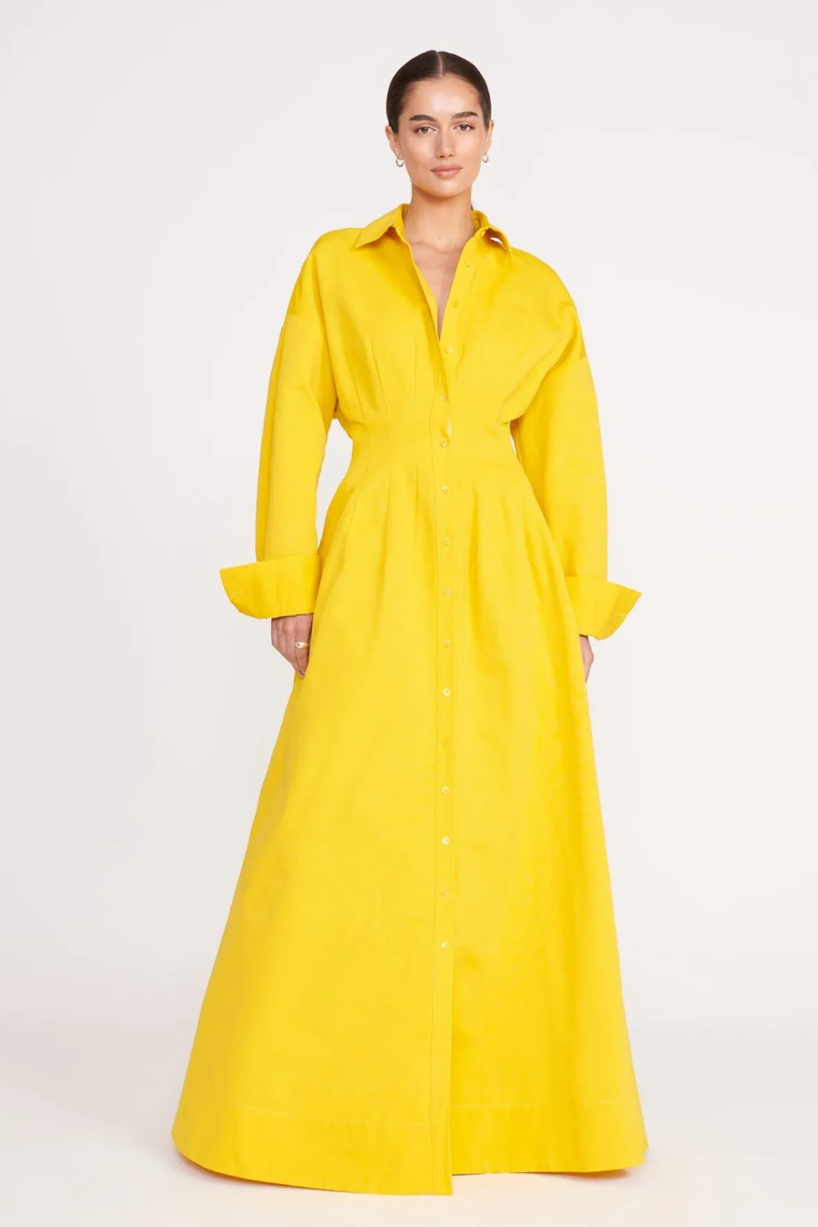 Dresses<STAUD WINONA DRESS HONEY