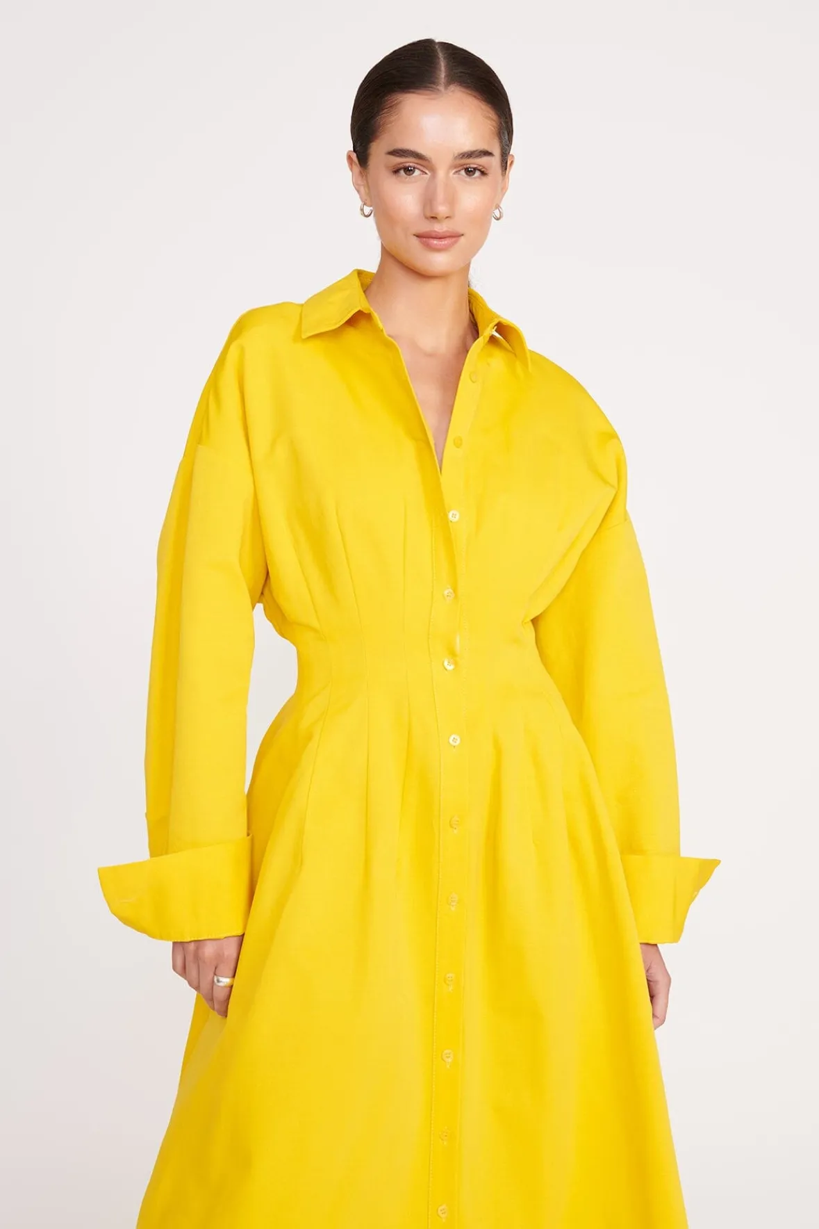 Dresses<STAUD WINONA DRESS HONEY