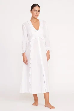 Cover-Ups<STAUD ZION DRESS WHITE