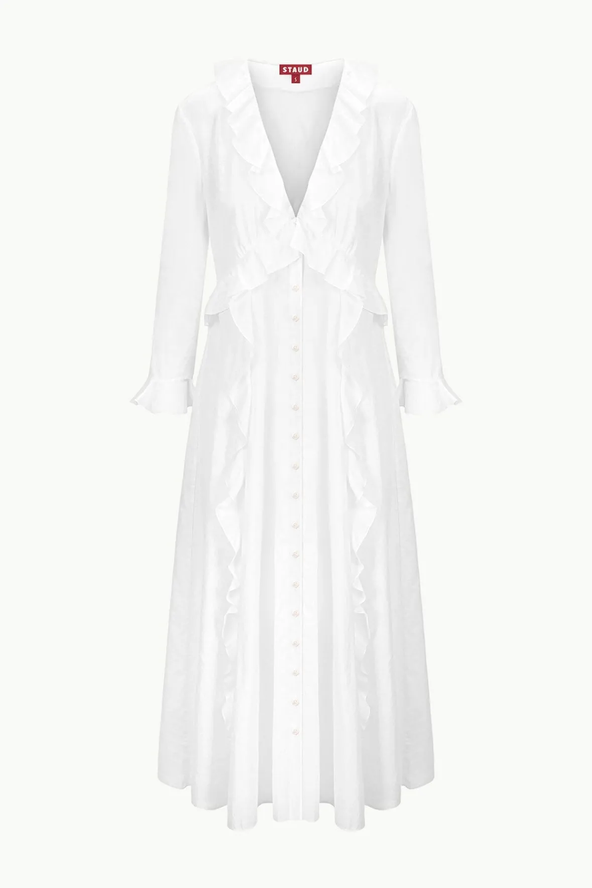 Cover-Ups<STAUD ZION DRESS WHITE