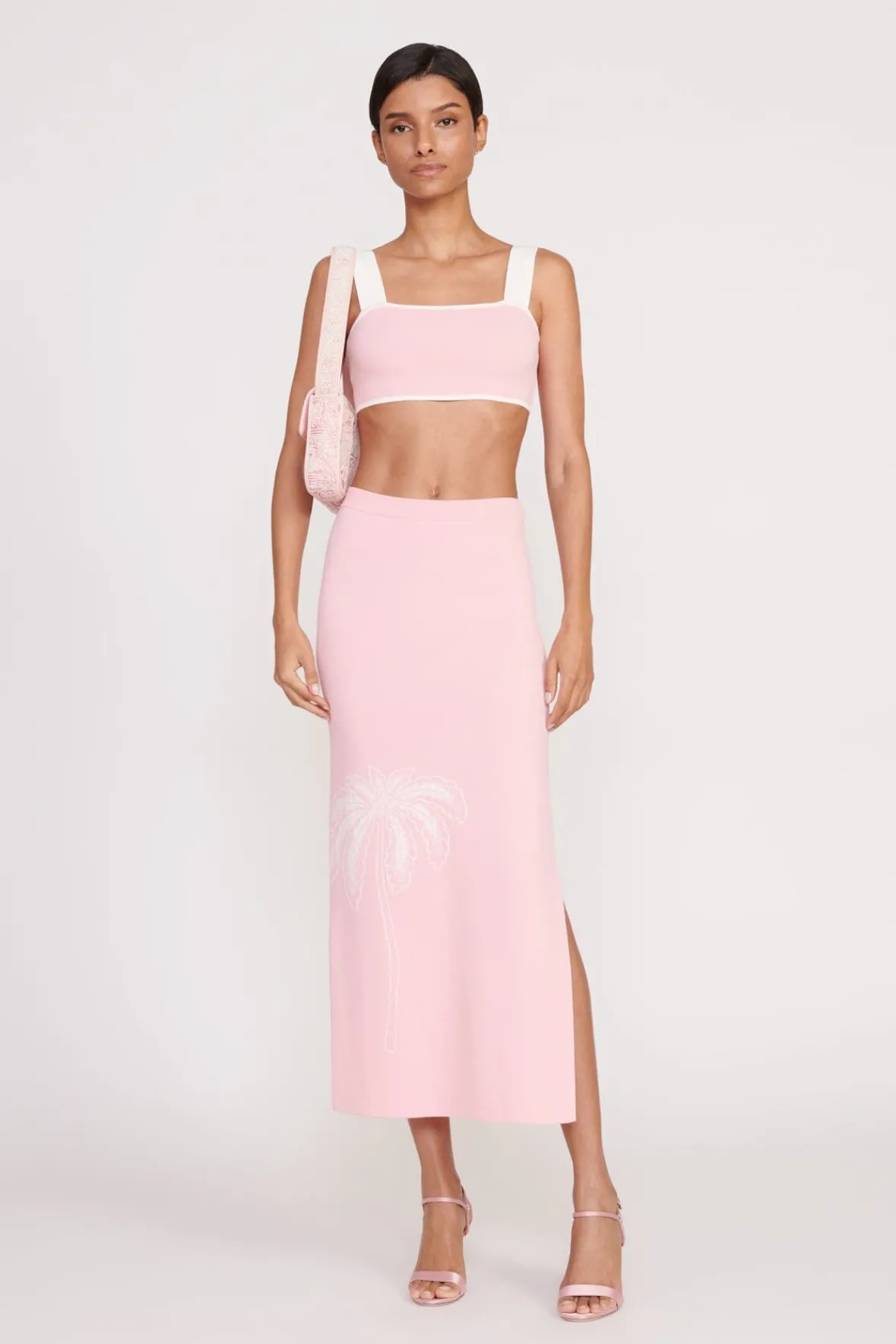 Best Sellers|Tops<STAUD ZOLA TOP IVORY CHERRY BLOSSOM TOILE IVORYCHERRYBLOSSOMTOILE