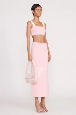 Best Sellers|Tops<STAUD ZOLA TOP IVORY CHERRY BLOSSOM TOILE IVORYCHERRYBLOSSOMTOILE